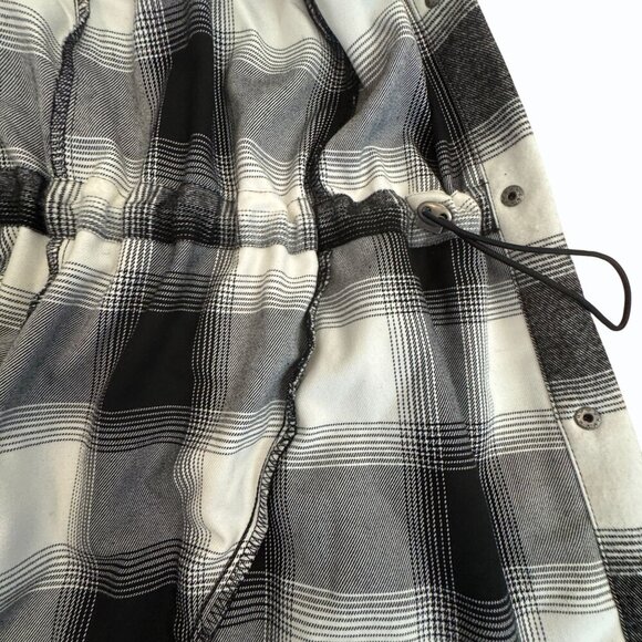 Torrid Plaid Flannel Anorak Jacket Plus Size 1X Hooded Longline Academia Hipster - Picture 8 of 14